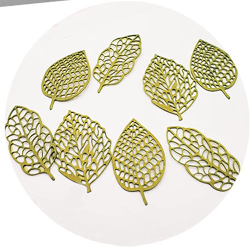 3D Hollow Leaf Fondant Lace Mold Multi Leaves Flower Candy Mold Chocolate Sugar Craft Cake Decoration Cupcake Top (J Leaf_15.6 * 3.12 * 0.12inch)