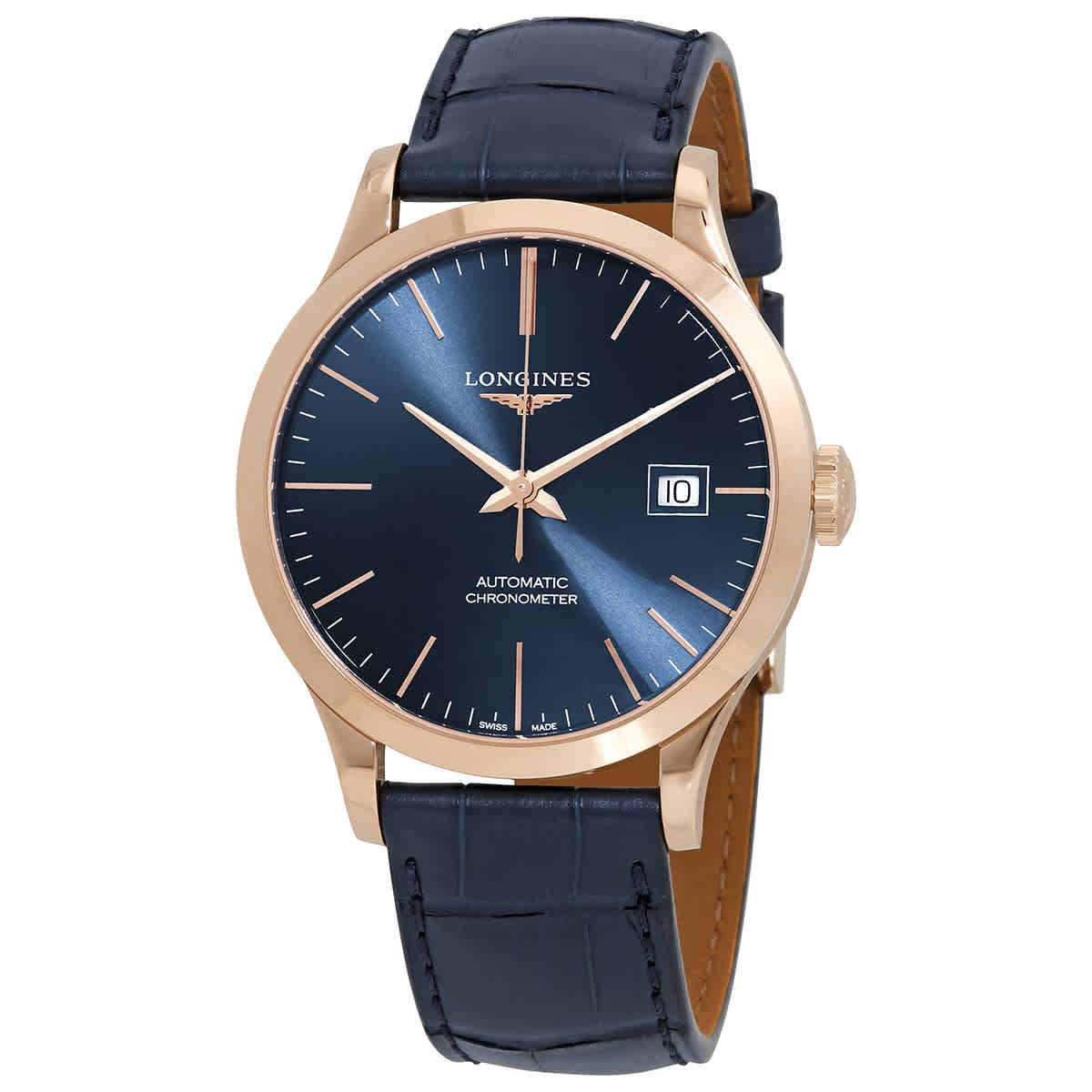 Record 38MM Blue DIAL Gold 18K Automatic