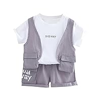 Infant Baby Girl Clothes Summer Dot Letter T Shirt Tops with Shorts Headband 3PCS Baby Girls Outfits 0-24 Months