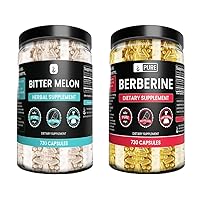 Goldenseal Berberine & Bitter Melon Capsules Bundle, (730 Capsules) No Magnesium or Rice Fillers