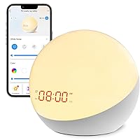 Alarm Clock for Kids, All-in-one Sleep Trainer, Toddler Alarm Clock, Portable Baby Sound Machine, Rechargeable Children’s Night Light Clock, for Bedroom (4th Gen,2024 Release) (Grey, S)