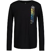 Under Armour Boys' Outdoor Long Sleeve Tee, Stylish Crew Neckline, Cute Full Fit