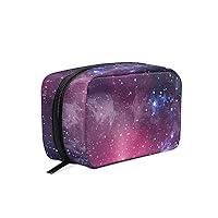 Stars In Space Printing Cosmetic Bag with Zipper Multifunction Toiletry Pouch Storage Bag for Women