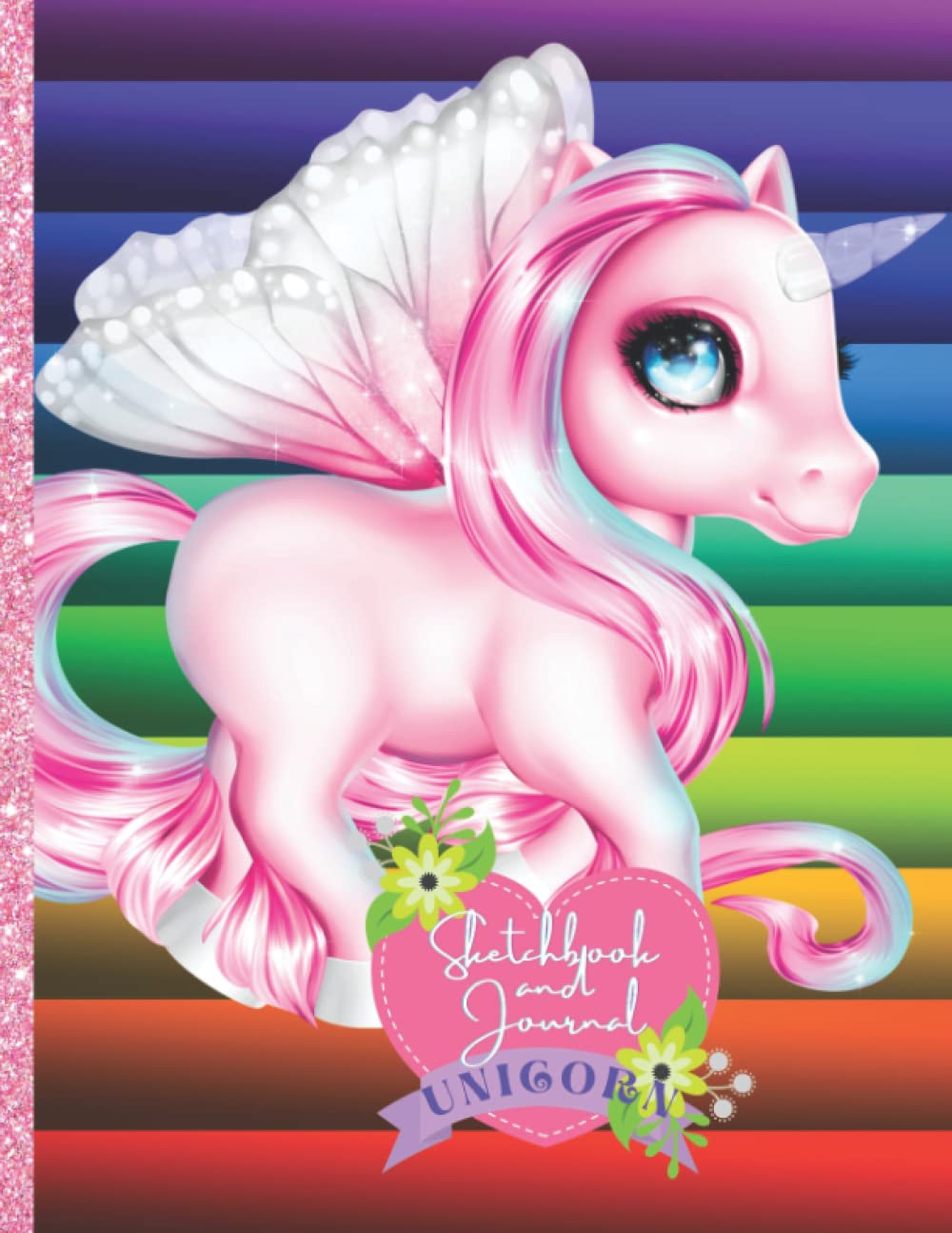Journal for Girls 10-12: Rainbow Unicorn Notebook Perfect Diary Gift to Draw, Write in Notes, Doodle and Sketch