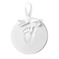 Little Pear Hanging Baby's Print Keepsake Ornament, Nursery Décor, Creative Baby Gift, Addition to Baby Registry, Holiday Stocking Stuffer, Idea 5x5x0.75 Inch (Pack of 1)