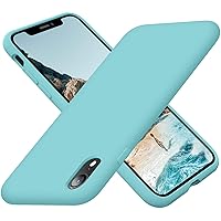 Cordking for iPhone XR Case, Silicone Ultra Slim Shockproof Phone Case with [Soft Anti-Scratch Microfiber Lining], 6.1 inch, Sea Blue
