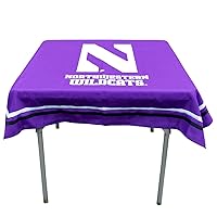 College Flags & Banners Co. Northwestern Wildcats Logo Tablecloth or Table Overlay