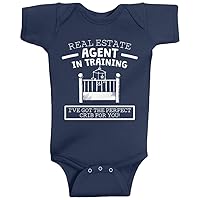 Threadrock Baby Boys' Real Estate Agent In Training Infant Bodysuit