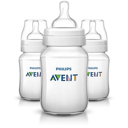 Philips Avent Anti-colic Baby Bottles Clear, 9oz 3 Piece