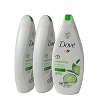 3 Dove Nourishing and Restore Body Wash 16.9oz, Go freash-Cucumber & green tea)10