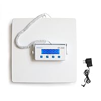 Digital Scales for Body Weight Heavy Duty for Hospital & Physician Use, Large Digital Display and Base with The Ability to Weigh Up to 660lbs/300kg (White, DT-550)