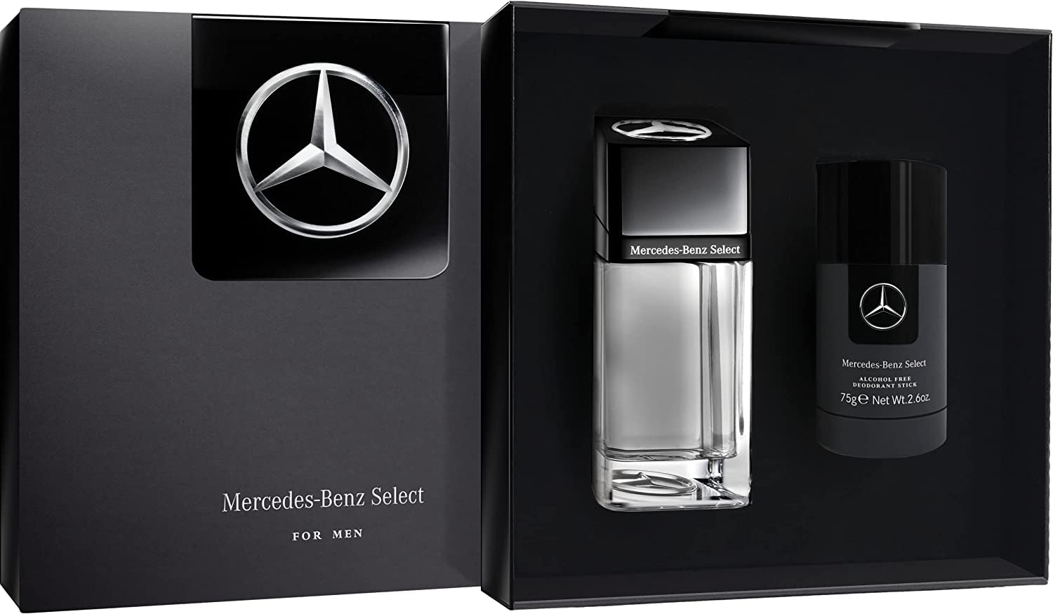 Mercedes-Benz Select - Men's Curated Gift Set Duo In Iconic Original Elegant Scent Select - Includes Eau De Toilette Spray And Deodorant Stick ...