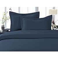 Best, Softest, Coziest Duvet Cover Ever! 1500 Premier Hotel Quality Luxury Super Soft Wrinkle Free 2-Piece Duvet Cover Set, Twin/Twin XL, Navy Blue