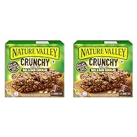 Nature Valley Crunchy Granola Bars, Oats 'n Dark Chocolate, 12 Bars, 8.94 OZ (6 Pouches) (Pack of 2)