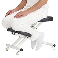 Master Massage Healthy-Star-Program Steel Posture Kneeling Chair Stool, 1 Count, Royal Blue