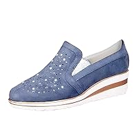 Wedge Shoes for Wedding Women Sneakers Crystal Platform Casual Bling Shoes Women Loafers Cat Shoes Women Flats