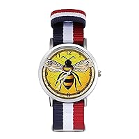 Honey Bee Automatic Watch Fashion Quartz Watch Bracelet Wrist Watch for Men Women