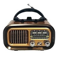 Portable Full Band AM/FM/SW Multi-Functional TF Card MP3 Music Player USB Vintage Radio