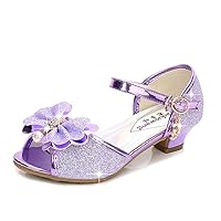 Girls Sparkle Mary Jane Shoes Little Big Kid Girls Wedding Party Princess Low Heels Shoes Sequin Shoes Sandals