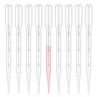 Plastic Transfer Pipettes 3ML,Essential Oils Pipettes,Graduated,Pack of 100, Makeup Tool
