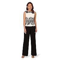 Adrianna Papell Womens Scroll Lace JumptsuitJumpsuit