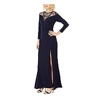 Adrianna Papell Women's Jersey Gown with Sequin Yoke