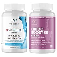Promescent VitaFLUX Women's Nitric Oxide Booster Supplement + Libido Booster Supplement to Support Mood, Desire, and Balance Hormones