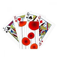 Abstract Red Circle Flowers Art Painting Poker Playing Magic Card Fun Board Game