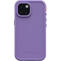 OtterBox iPhone 15 (Only) FRĒ Series Waterproof Case with MagSafe (Designed by LifeProof) - RULE OF PLUM (Purple), waterproof, 60% recycled plastic, sleek and stylish