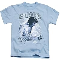 Elvis Presley Boys T-Shirt Live in Las Vegas Carolina Blue Tee