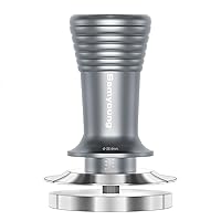 Samyoung Espresso Tamper 58.4mm Coffee Tamper with 30lbs Calibrated Spring-loaded Stainless Steel Espresso Coffee Tamper Flat Base Fits for Barista Coffee Lover Espresso Machine (58.4mm)