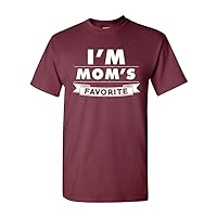 I'm Mom's Favorite Son Funny Humor DT Adult T-Shirt Tee