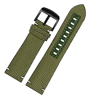 Canvas Real Leather Watch Strap for Mido m026.629/430 Ocean Star m042.430 Navigator Helmsman Breathable Nylon watchband 22m Belt (Color : Beige, Size : 22mm)