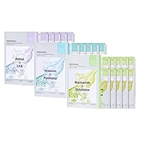 Mediheal Derma Synergy Wrapping Mask 3 Type *10 Bundle Package Pore Spot Control Improvement for Clean Skin
