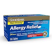 Allergy Relief Loratadine Tablets 10 mg, Compare to Claritin, Antihistamine, 24 Hour Allergy Relief, 365 Count