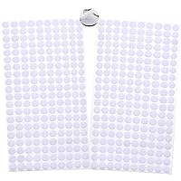  HTVRONT Self Adhesive Dots - Strong Adhesive 1008pcs(504 Pairs)  0.39 Sticky Back Dots Nylon Dots, Hook & Loop Dots with Sticky Glue Dots,  10mm White Sticky Dots for Classroom, Office, Home 