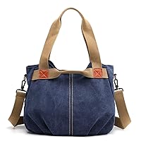 Canvas Handbags Women Vintage Shoulder Bags Messenger Crossbody Tote Bag for Shopping Office Holiday