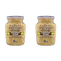 Grey Poupon Country Dijon Mustard (8 oz Jar) (Pack of 2)
