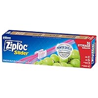 Ziploc Gallon Food Storage Slider Bags, Power Shield Technology for More Durability, 32 Count