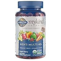 Organics Men 40+ Gummy Vitamins, 40+Multi Berry, 120 Count