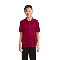 Port Authority Youth Silk Touch Performance Polo. Y540 Red