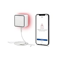 Eve Water Guard Smart Home Water Leak Detector, 2.0 m Sensor Cable, 100 dB Siren, (Apple HomeKit), App Notifications, Bluetooth, Thread, White, 20EBZ8701