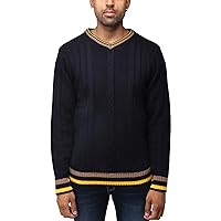 X RAY Men's Slim Fit Pullover V-Neck Sweater, Sweater for Men Fall Winter (Available in Big & Tall)