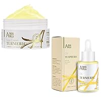 Face Moisturizer with Turmeric Facial Oil and Turmeric Cream for Hydrating Skin