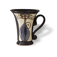 Handmade Cat Mug - Funny Pottery, Unique Wheel Thrown Ceramic Mug - Black Clay Mug - Cat Coffee Mug, Tea Cup - Gift for Cat Lovers (13 fl oz)