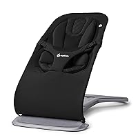 Evolve 3-in-1 Bouncer, Adjustable Multi Position Baby Bouncer Seat, Fits Newborn to Toddler, Onyx Black