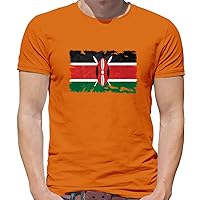 Kenya Grunge Style Flag - Mens Premium Cotton T-Shirt