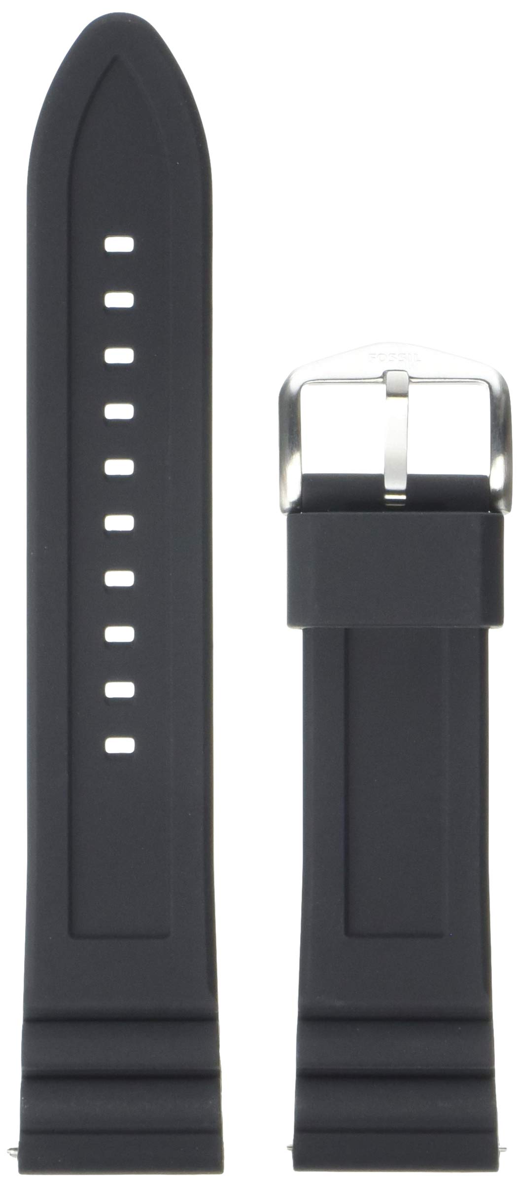 Fossil Silicone and Stainless Steel Interchangeable Watch Band Strap