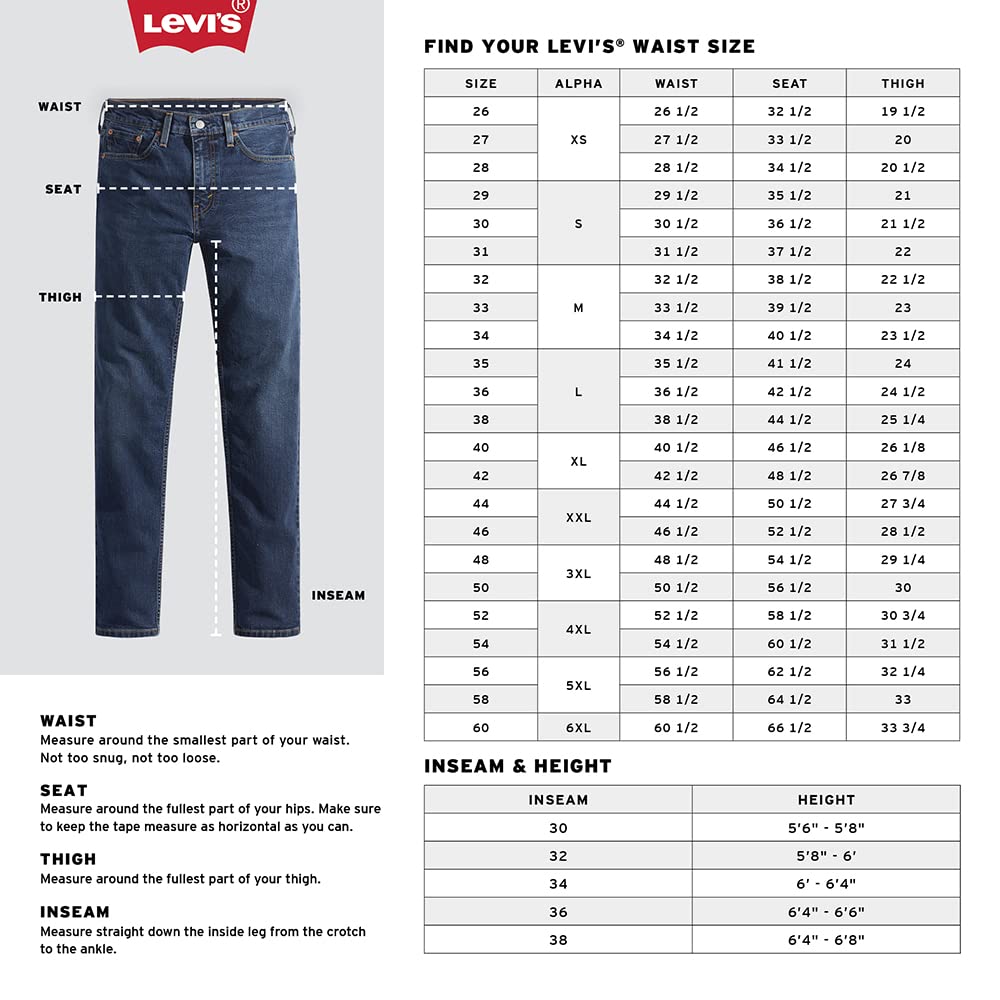 Levi's Men's 505 Regular Fit Jeans (Also Available in Big & Tall)
