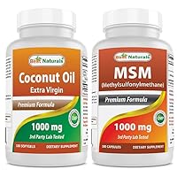 Best Naturals Extra Virgin Coconut Oil 1000 mg & MSM 1000 mg
